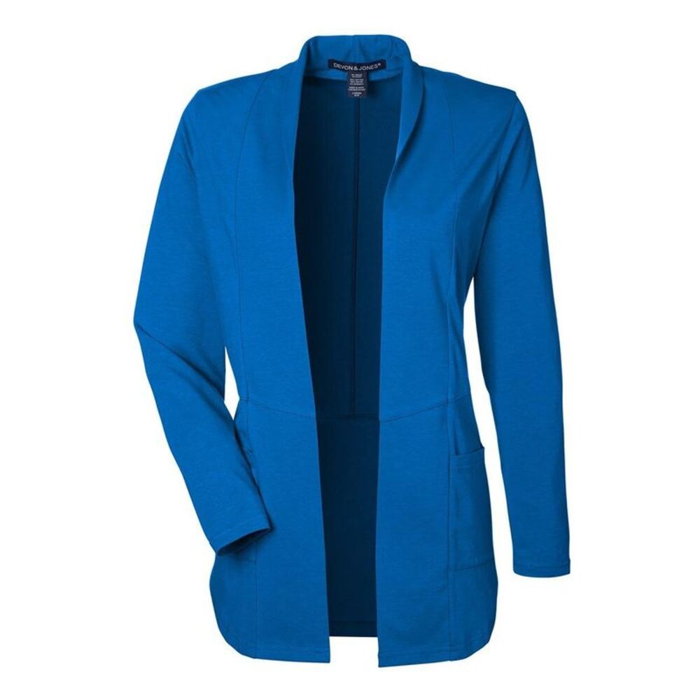 Devon & Jones Women's Raleigh Stretch Cardigan / French Blue